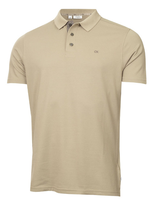 Calvin Klein Performance Crosstown Pique Polo Shirt - Cameo Green