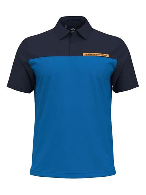 Under Armour T2G Colour Block Polo - Photon Blue/Midnight Navy