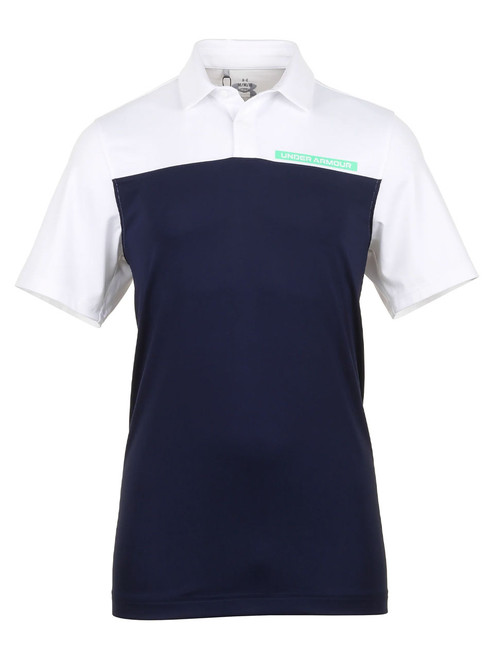 Under Armour T2G Colour Block Polo - Midnight Navy/White