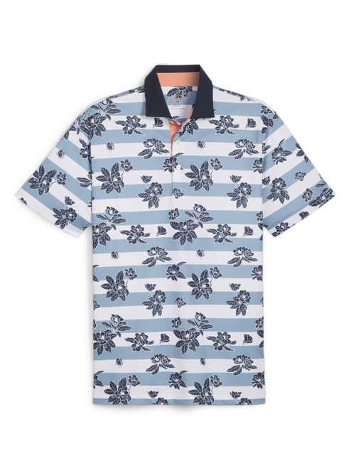 Puma Pique Garden Polo - Zen Blue/Deep Navy