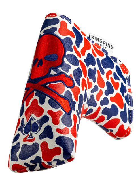 King Pins Golf Camo Putter Cover - Blade BlueRed__1 King Pins Golf Camo Putter Cover - Blade BlueRed__1