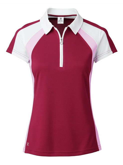 Daily Sports W Roxa Cap Sleeve Polo Shirt - Plum