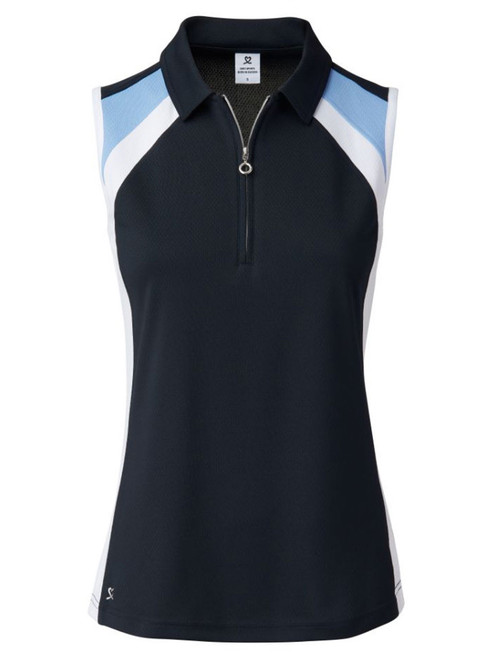 Daily Sports W Roxa Sleeveless Polo Shirt - Navy