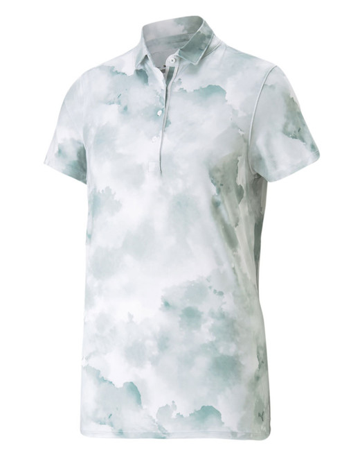 Puma Women's MATTR Cloudy Golf Polo - Adriatic