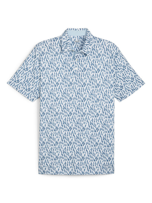 Puma MATTR Pines Golf Polo - Ocean Tropic/Zen Blue