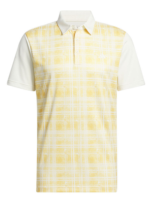 adidas Mens Core Print Polo Shirt - Ivory