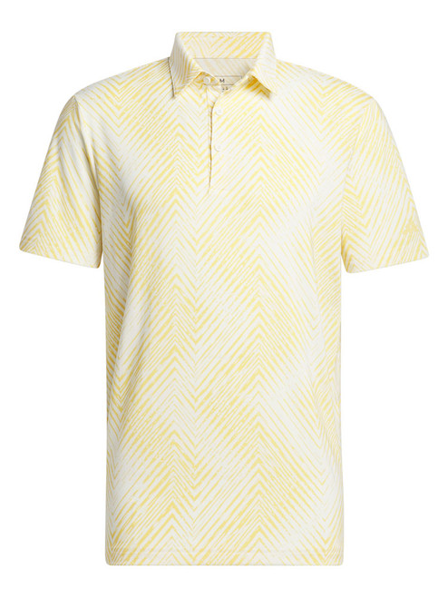 adidas Ultimate365 Allover Print Polo Shirt - Ivory/Semi Spark