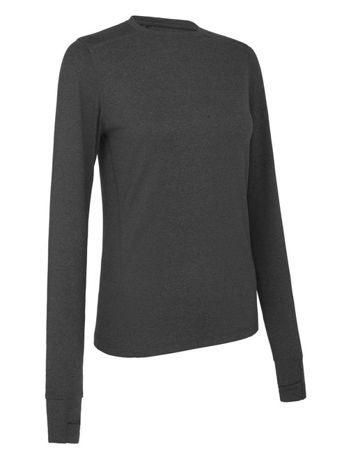 Callaway Women's Crew Neck Base Layer - Ebony Heather