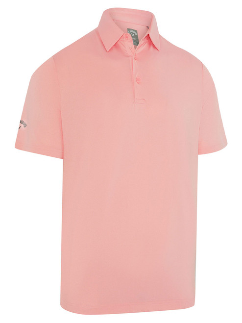 Callaway SwingTech Solid Polo - Candy Pink