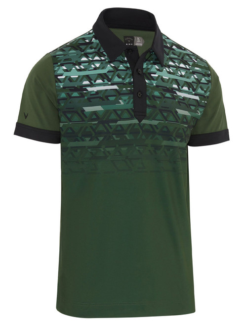 Callaway X-Series Ombre Motion Chev Slim Fit Polo - Black Forest