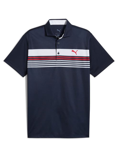 Puma West Golf Polo - Deep Navy/White Glow