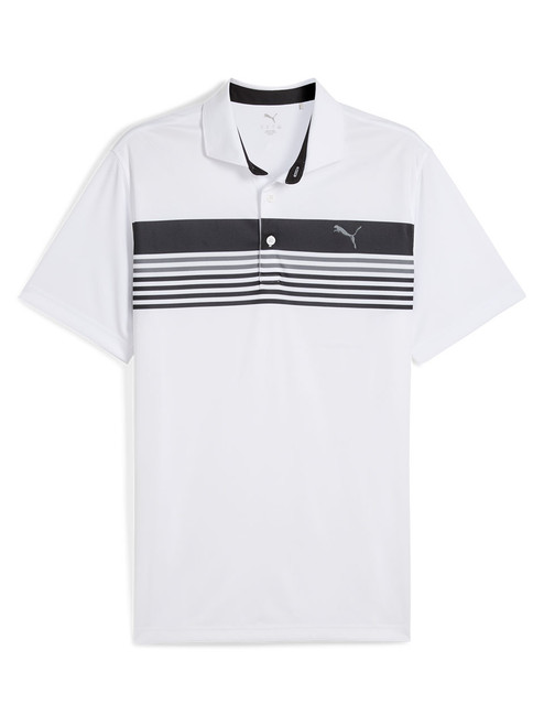 Puma West Golf Polo - White Glow/Puma Black
