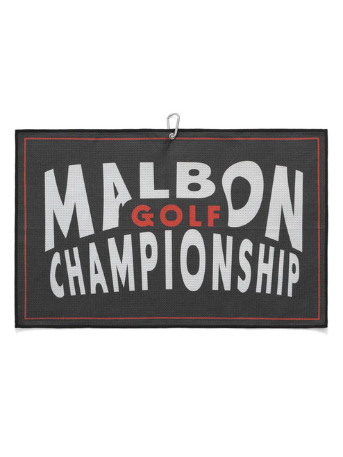 Malbon Championship Towel - Black Malbon Championship Towel - Black