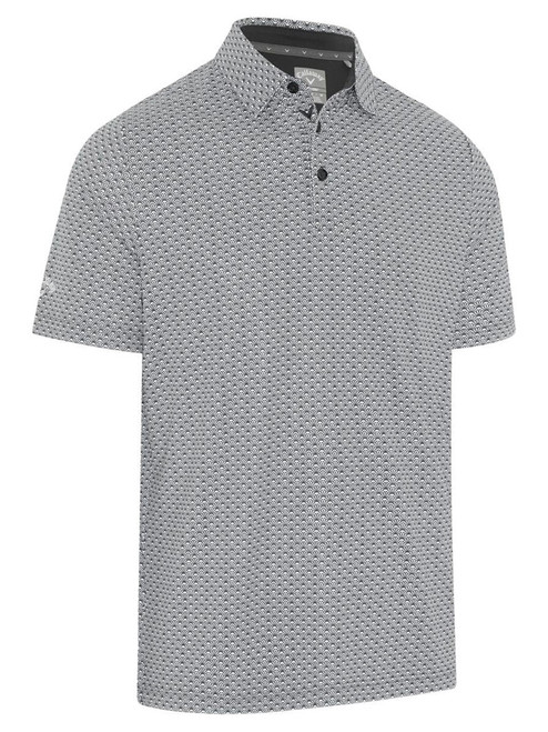 Callaway Tee All Over Print Golf Polo - Caviar