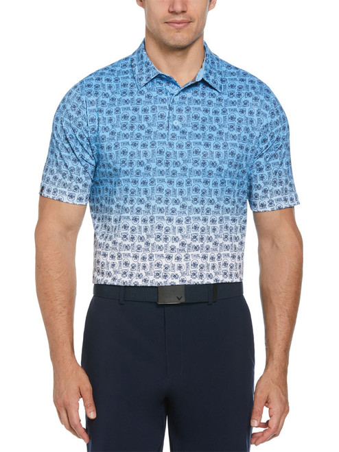 Callaway Retro Tech Ombre Polo - Comet Sea Star