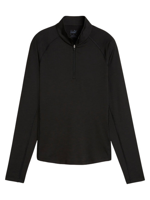 Puma Women's YouV Solid Golf 1/4 Zip - Puma Black