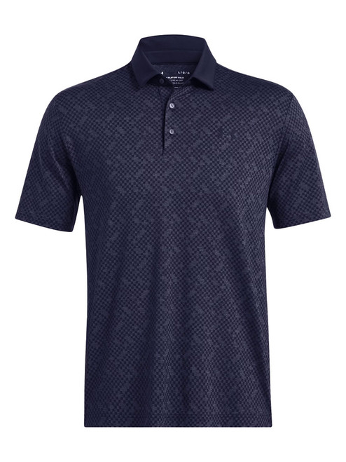 Under Armour Playoff 3.0 Check Jacquard Polo - Midnight Navy/Midnight Navy