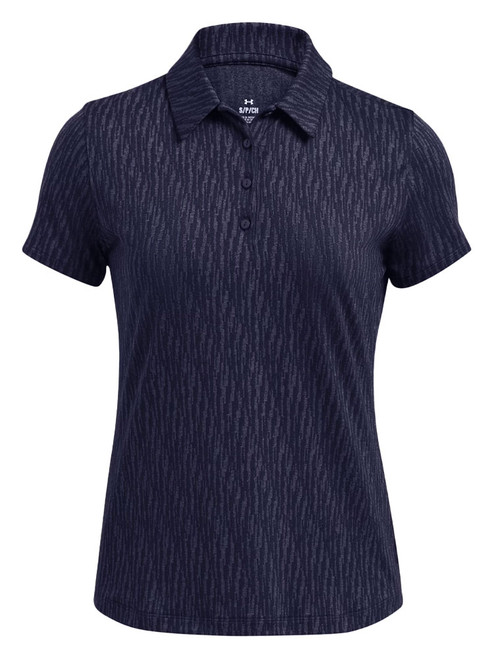 Under Armour Women's Playoff 3.0 Digi Jacquard Polo - Midnight Navy/Halo Grey