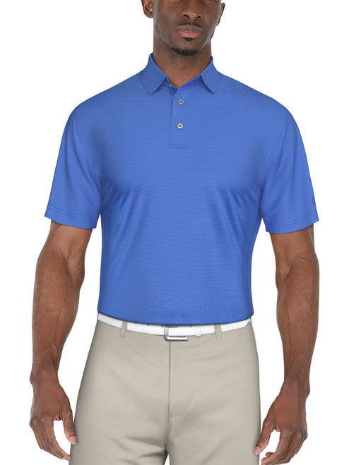 Ben Hogan Fine Line Stripe Polo Shirt - Palace Blue