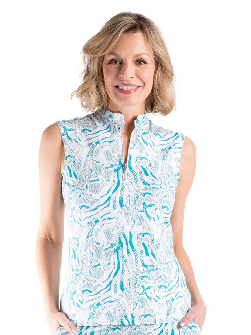 Nivo Womens Lidia Sleeveless Mock - Cement