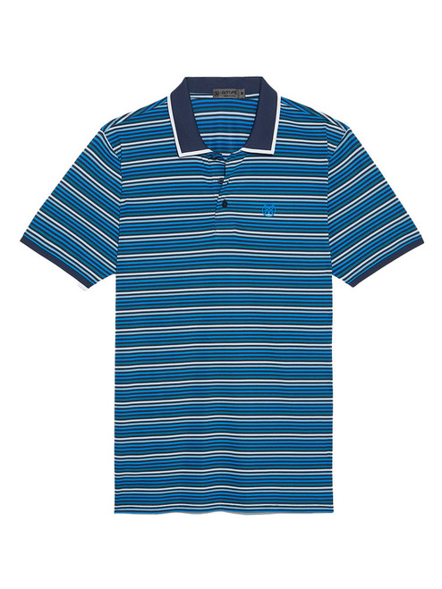 G/FORE Cinque Terre Rib Collar Piqué Slim Fit Polo - Racer
