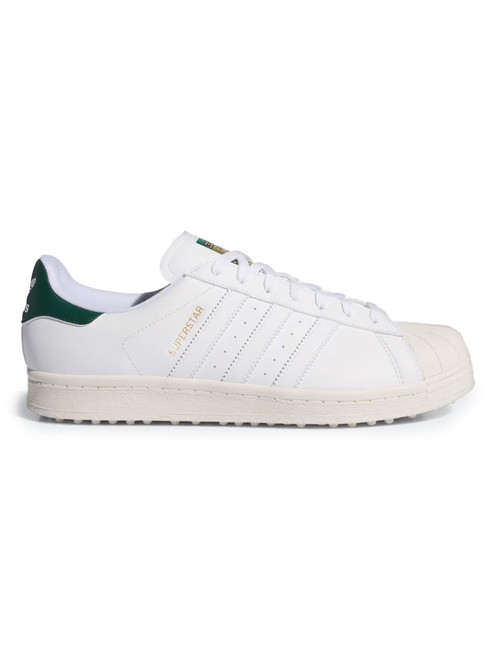 adidas Superstar Golf Spikeless Shoes - Ftwr White/Off White/Collegiate Green