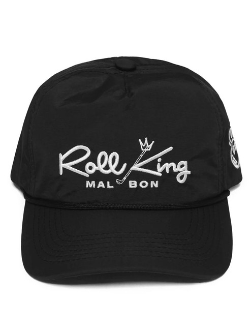 Malbon Roll King Nylon Rope Hat - Black