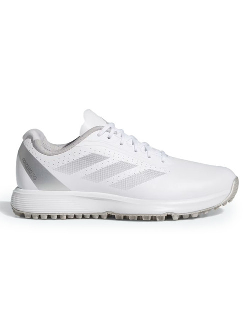 adidas Juniors Adizero ZG Spikeless Golf Shoes - Ftwr White/Silver Met.