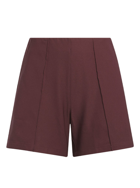 adidas Womens Pintuck 5-Inch Pull On Short - Aurora Ruby
