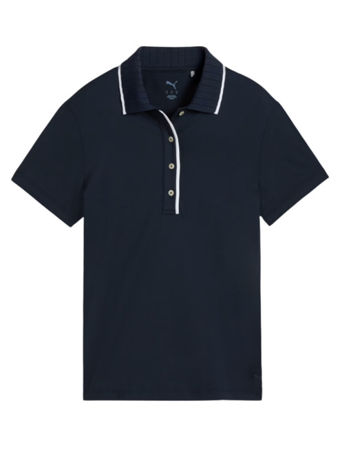 Puma Womens CLOUDSPUN Bridges Golf Polo - Deep Navy Puma Womens CLOUDSPUN Bridges Golf Polo - Deep Navy