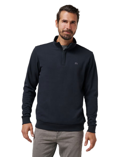 TravisMathew Cloud Quarter Zip 2.0 - Black