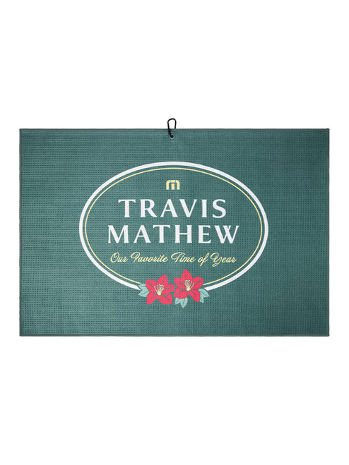 TravisMathew Founders Circle Towel - Silver Pine