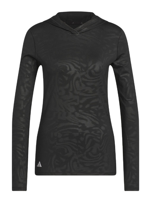 adidas Womens Ultimate365 Emboss Hoodie - Black