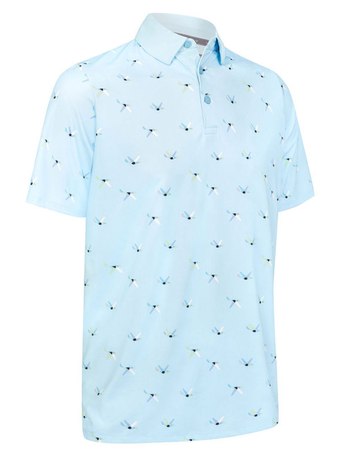 Callaway All Over Birdie Polo - Arctic Paradise