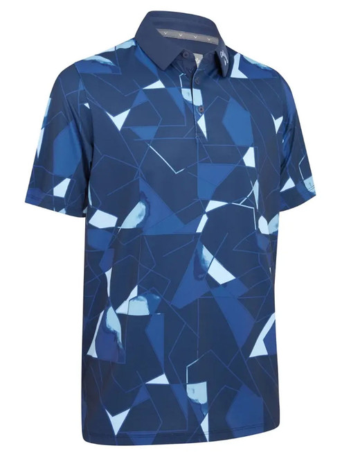 Callaway Kick Flip Print Polo - Peacoat