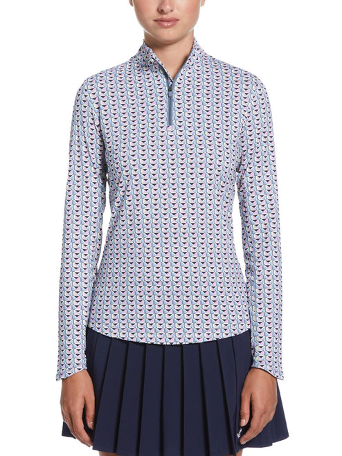 Callaway Women's Chev Geo Sun Protection Top - Flint Stone