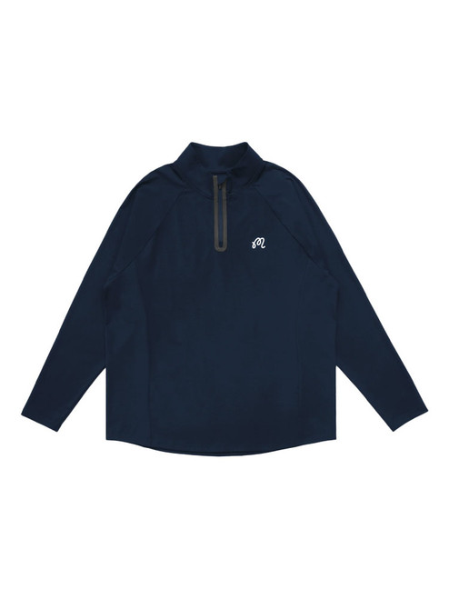 Malbon Performance Raglan Quarter Zip - Navy