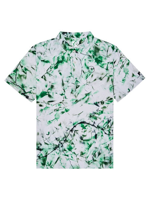 Malbon Poly Performance Polo - Camo Multi