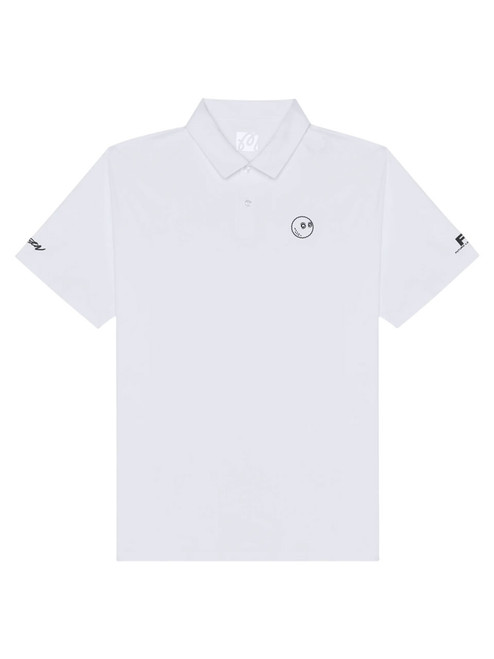 Malbon Poly Performance Polo - White