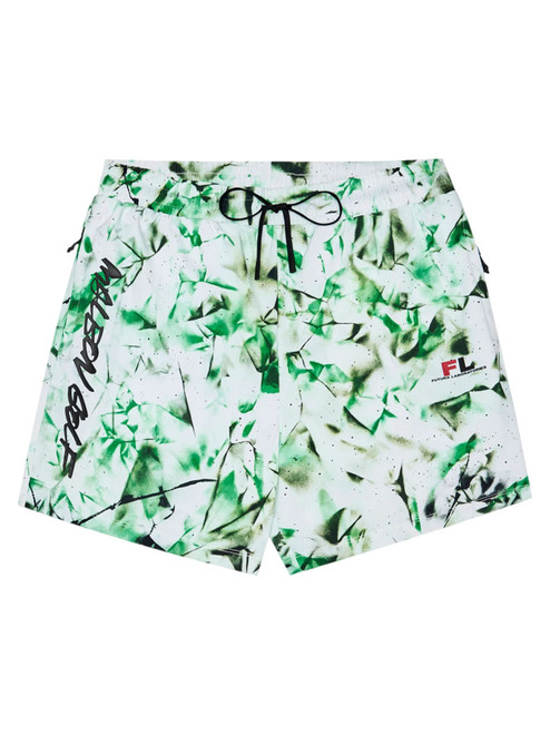 Malbon Performance Tag Tech Short - Camo Multi