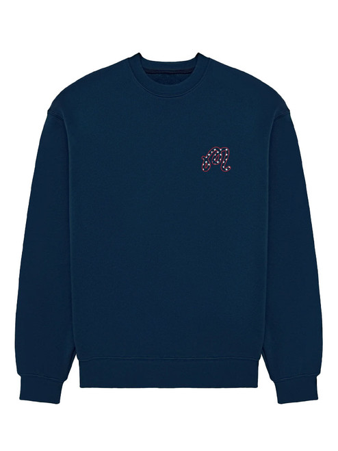 Malbon In Golf We Trust Sweatshirt - Navy