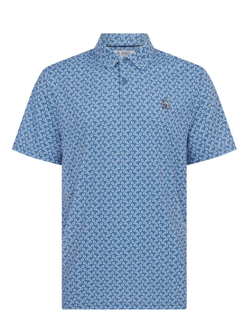 Original Penguin All Over Lifesaver Print Polo - Quiet Harbour
