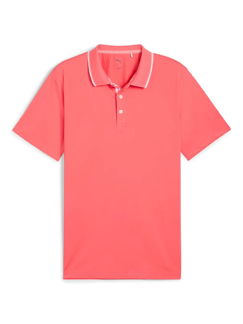 Puma MATTR Elevated Solid Polo - Peach Frost