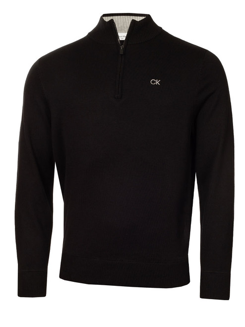 Calvin Klein Elmwood Half Zip Sweater - Black