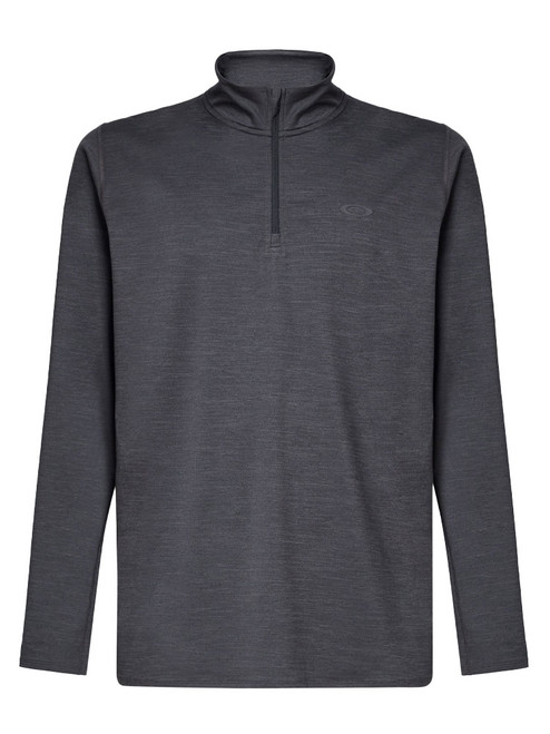Oakley Gravity Range Quarter Zip Midlayer - Blackout Heather
