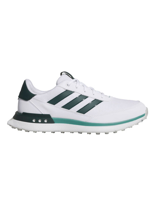 adidas S2G Spikeless Golf Shoes - Ftwr White/Aurora Ivy/Preloved Teal