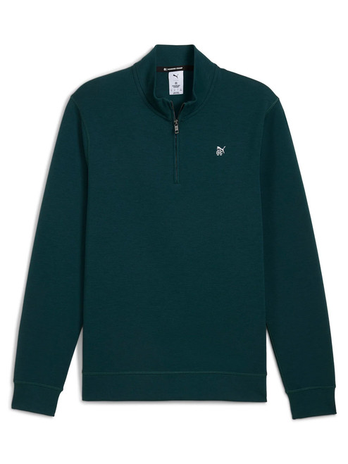 Puma x Reigning Champ CLOUDSPUN Fleece Golf 1/4 Zip - Green Terrain