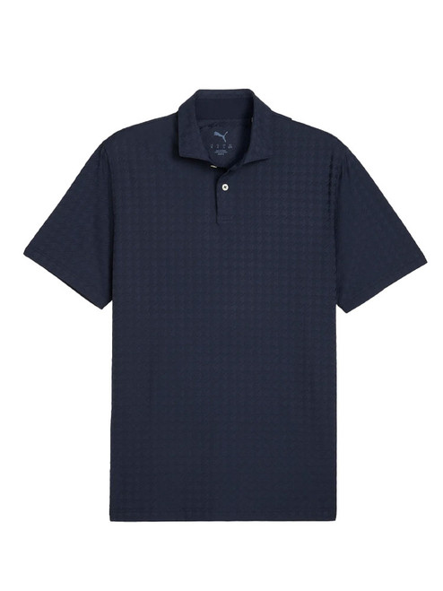 Puma MATTR Houndstooth Golf Polo - Deep Navy