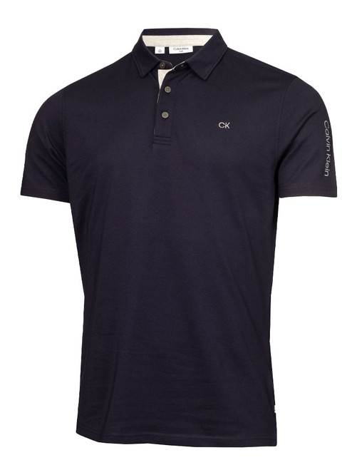 Calvin Klein Cotton Blend Uni Polo - Navy