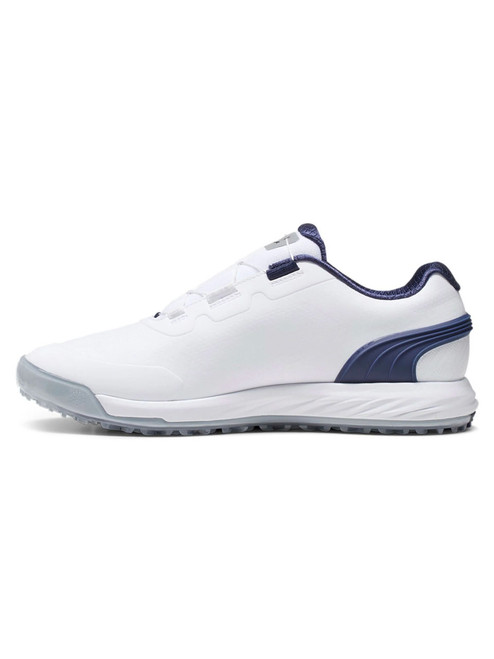 Puma Alphacat NITRO DISC Golf Shoes - Puma White/Puma Navy/Ash Grey